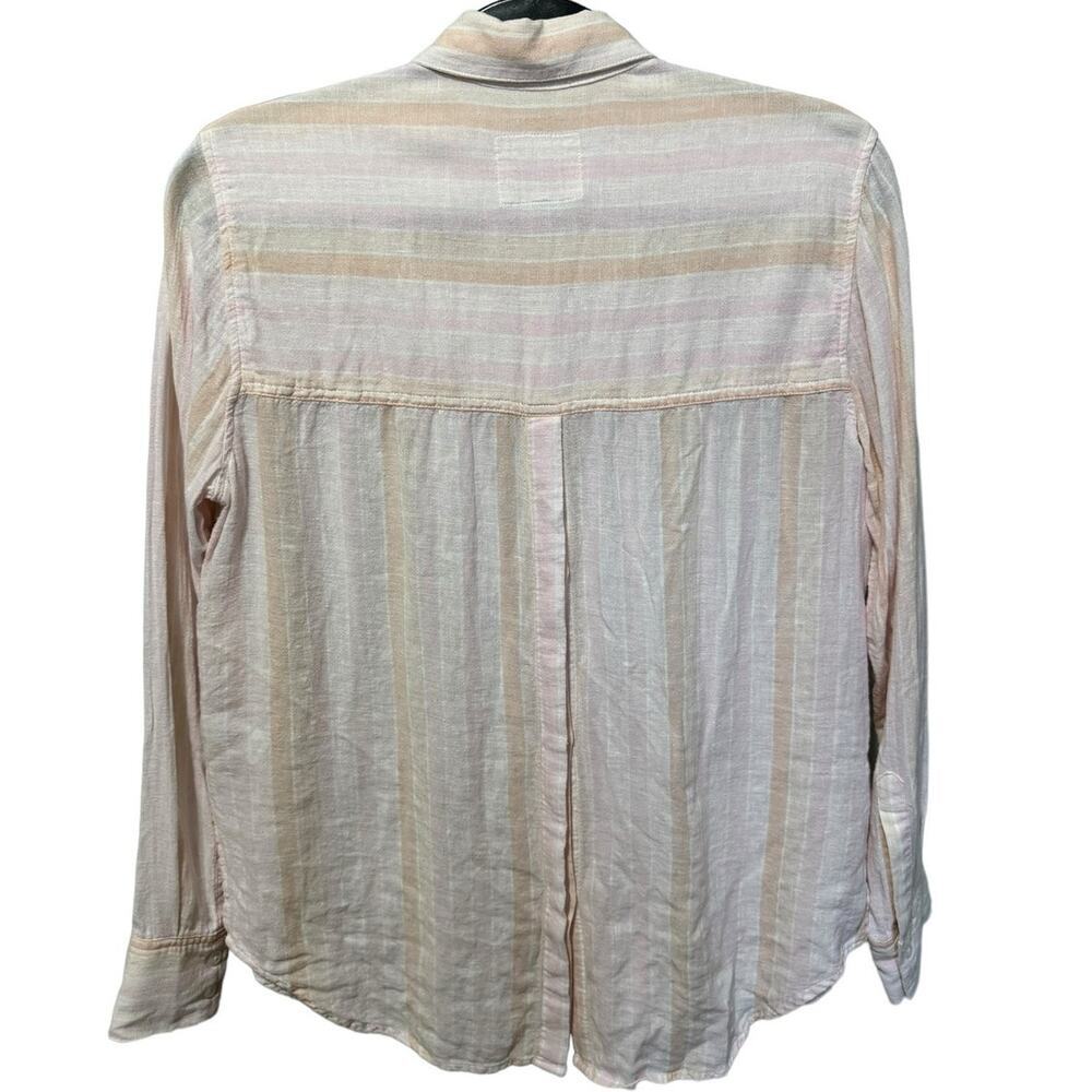 Rails Mara Just Peachy Button Down In Pink & Oran… - image 3